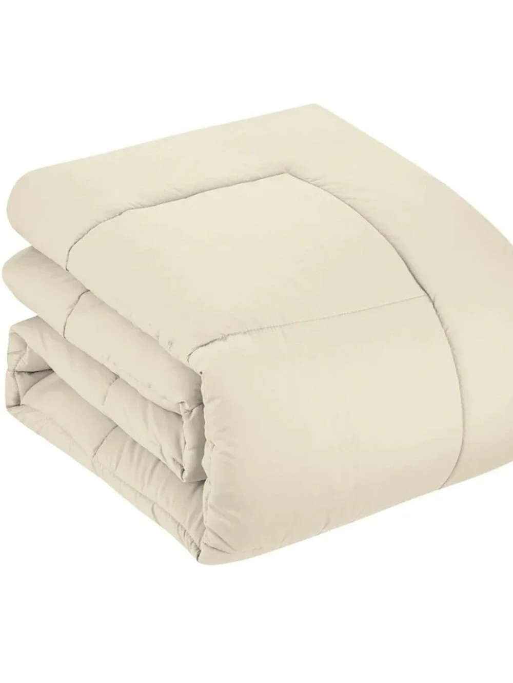 Sweet Home Essential 8-Piece Bed in a Bag Comforter Set King Biege